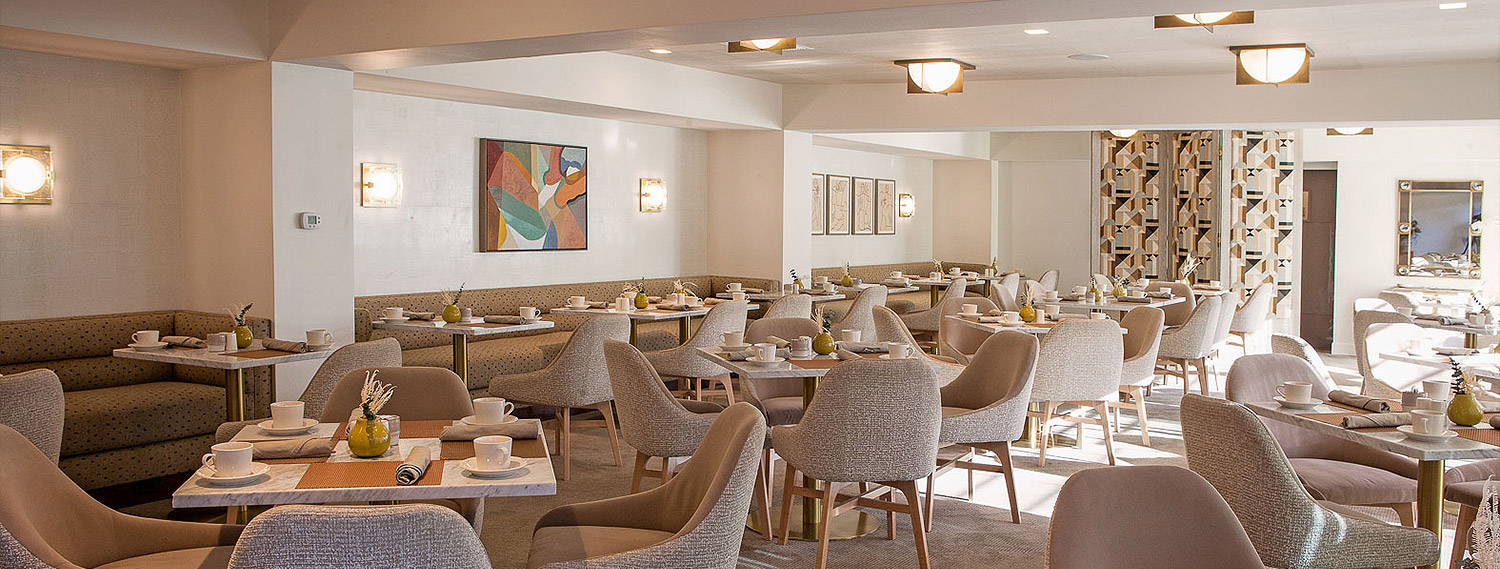 dining tables in restaurant