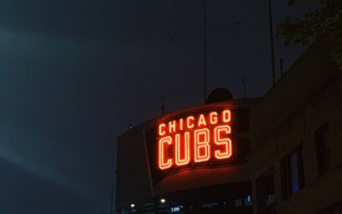 chicago cubs neon light