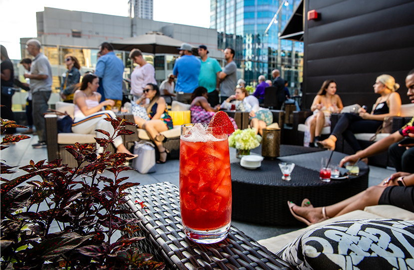 Single Quad Sky Terrace Rooftop Lounge