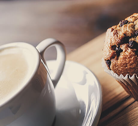 Coffee with a muffin
