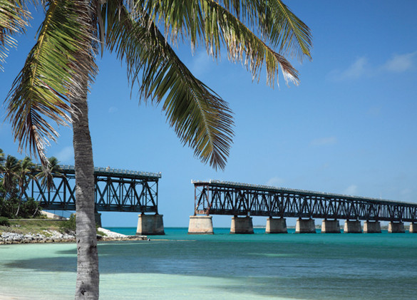Bahia Honda State Park bridge on water