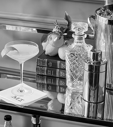 group of friends enjoying cocktails