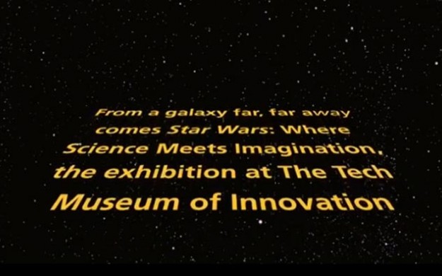 star wars intro themed Museum of science disclaimer