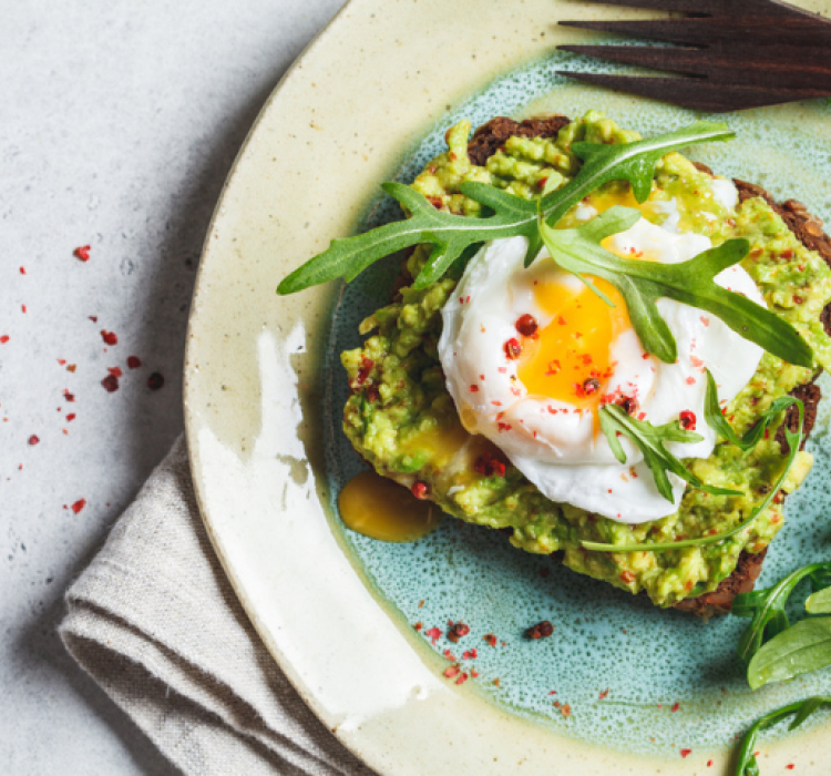 avocado toast and egg
