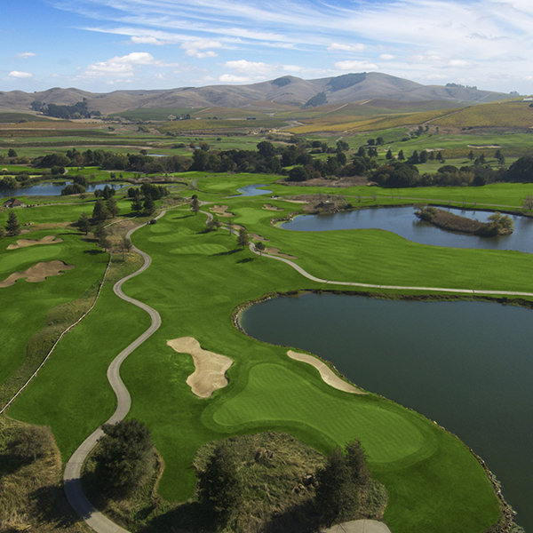 View of a golf course