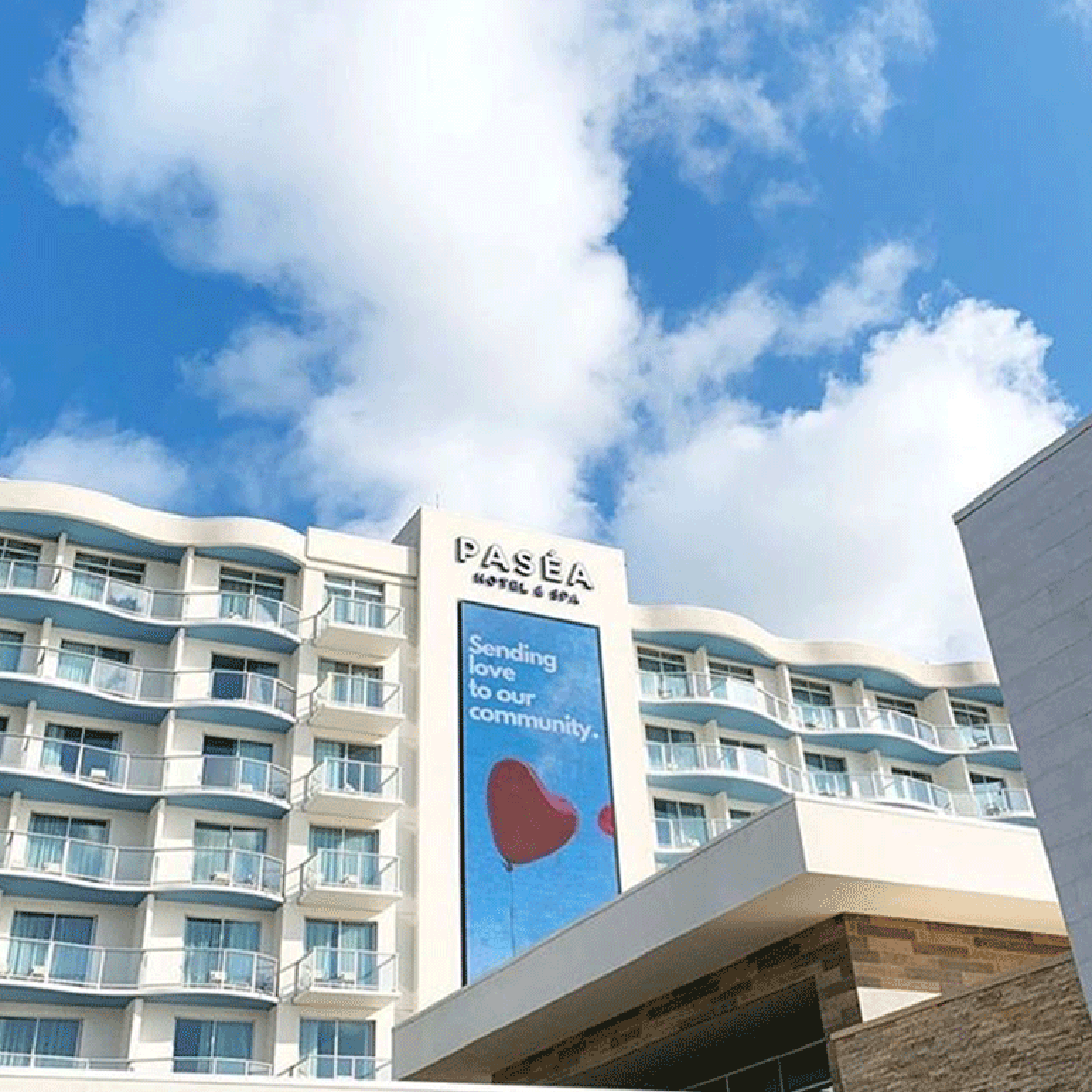 Exterior of Pasea resort building