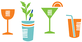 illustration of drinks