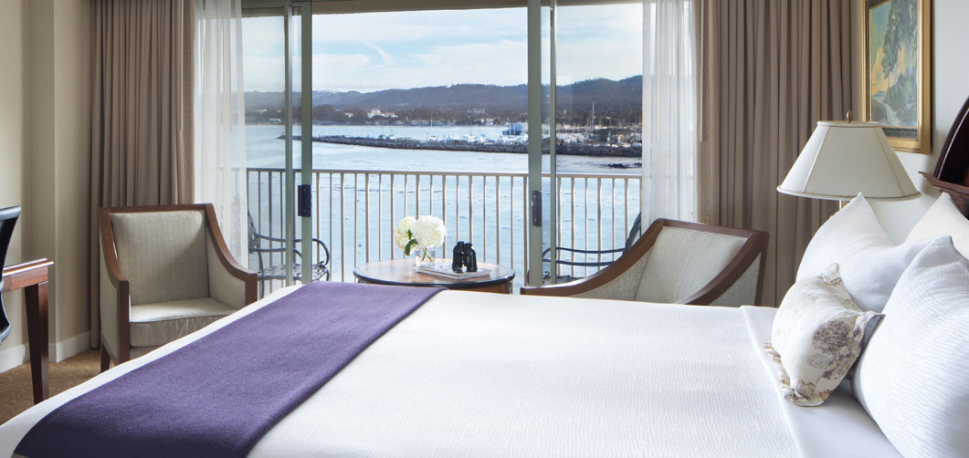 guest room with harbor view