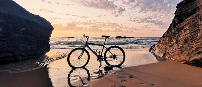 Bicycle on the beach