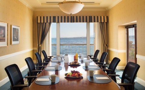 meeting room with ocean view