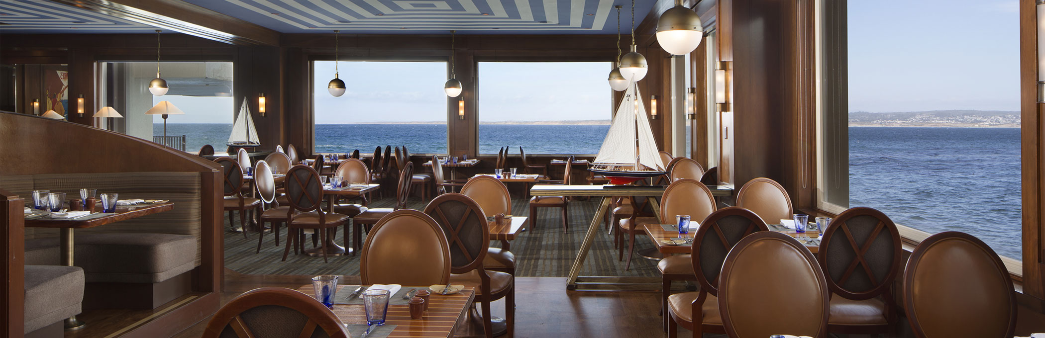 Monterey Plaza Hotel Dining Bay Restaurants Dining Area With Ocean View