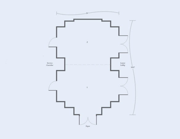 Floor plan of meeting room