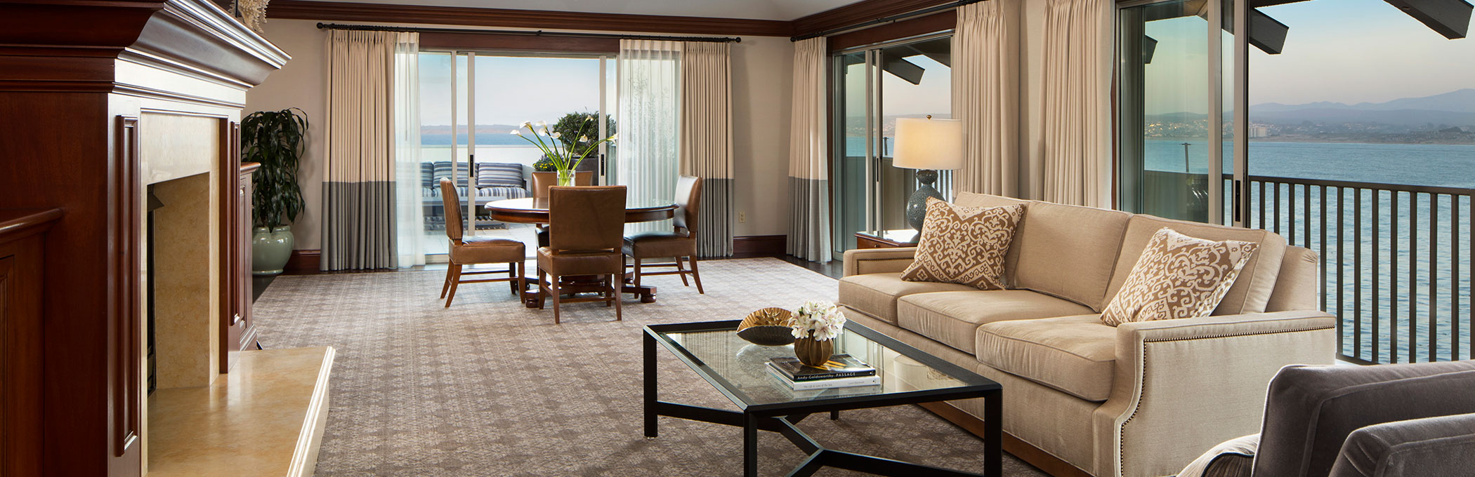 Monterey Plaza Hotel Accommodations Hotels Rooms Overview Header Image Having Champagne Luxury Suite With Ocean View Monterey