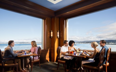 restaurant dining room with ocean views gallery 9