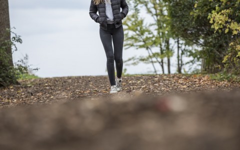 girl exercising outdoors