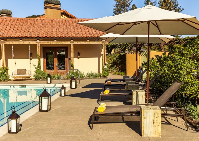 Soak up the California sun by our courtyard pool