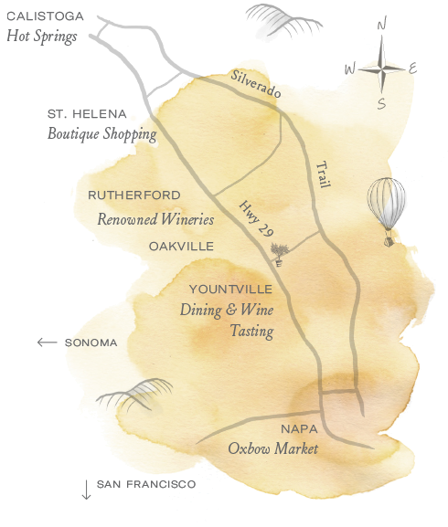 old map of napa area