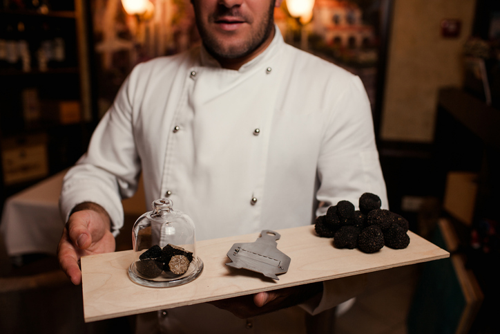 truffles on chefs board
