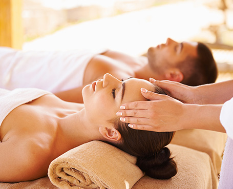 couple getting a massage