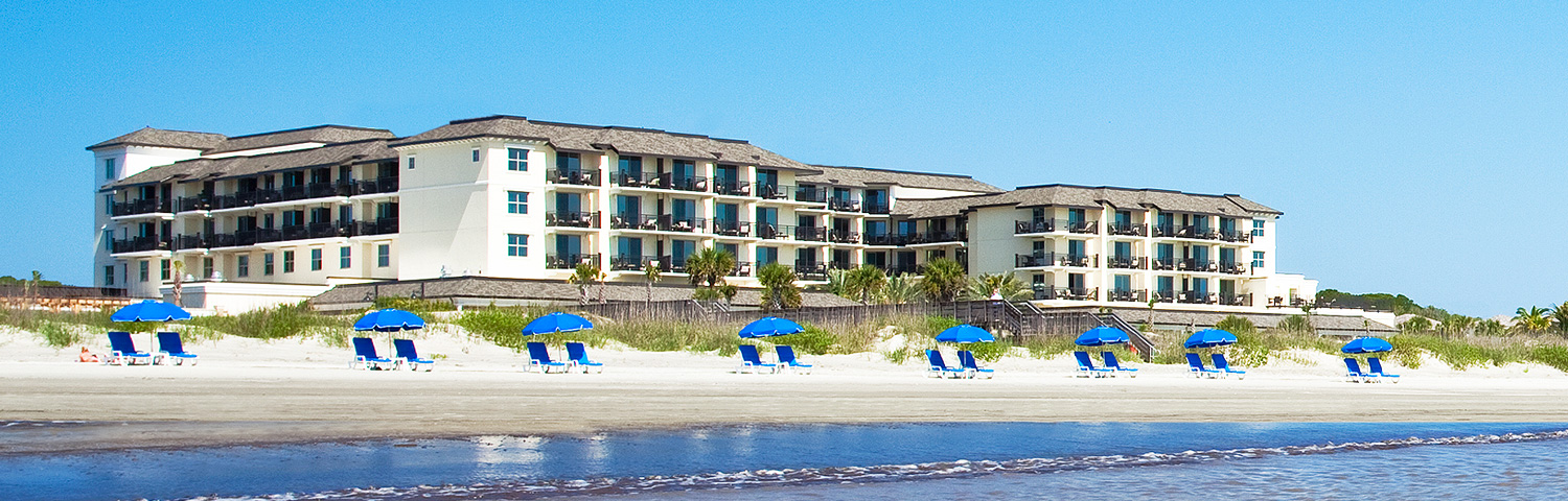 exterior shot of beach resort