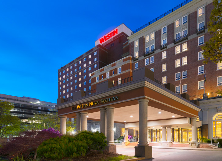 Exterior of Hampton Inn Hotel entrance