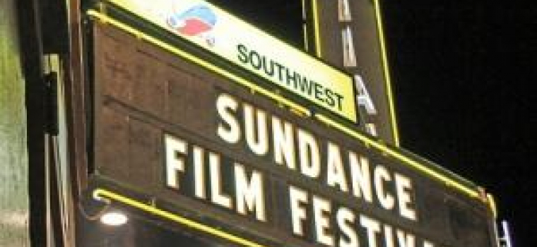 Marquee of Park Citys Egyptian Theater Advertising the Sundance Film Festival