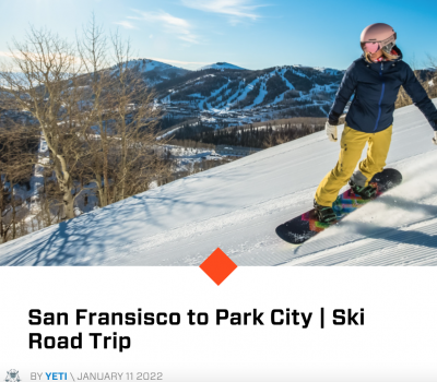 ski road trip blog overview