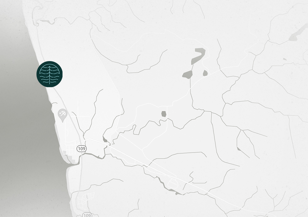 Map of area surrounding the restaurant