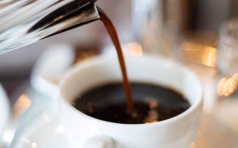 Coffee being poured