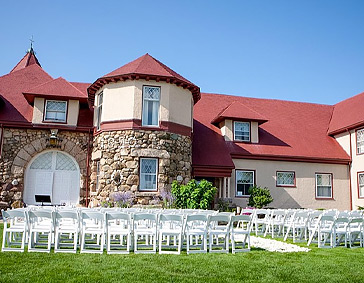 Carriage House prepared for wedding