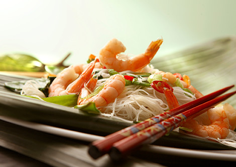shrimp noodles asian