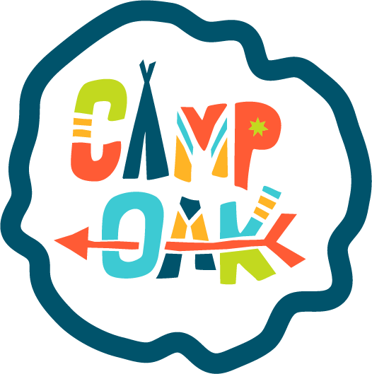 Colorful camp oak logo
