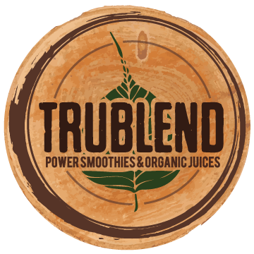 trublend power smoothies & organic juices merchandising