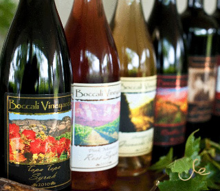 closeup view of different types of wine