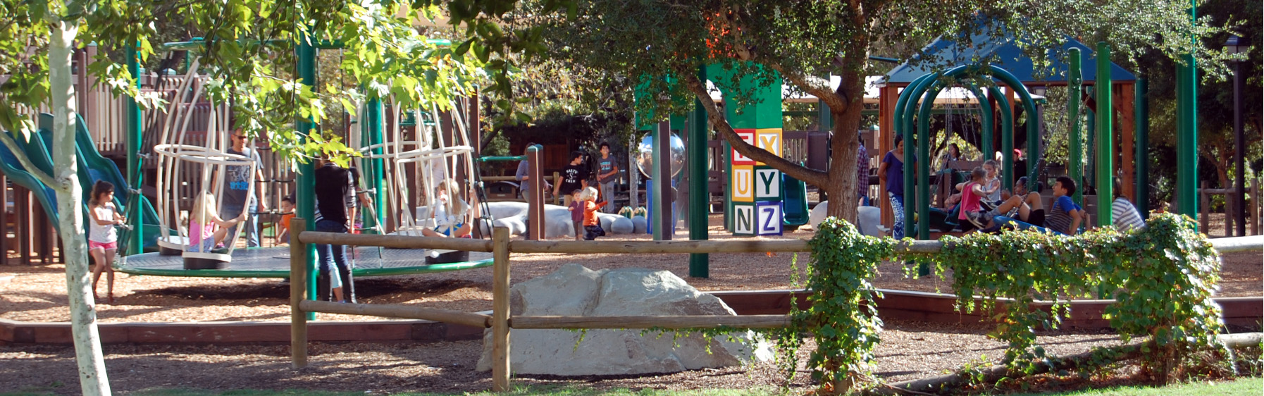 kids playing at a park 