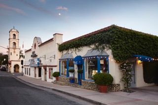 corner view of a street in a town