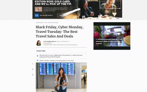 forbes article highlighting black friday cyber monday deals