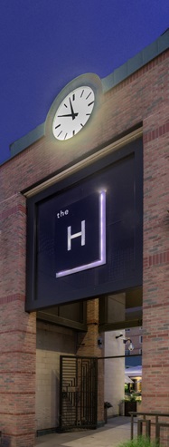 Entrance to H Hotel where one eighteen is located