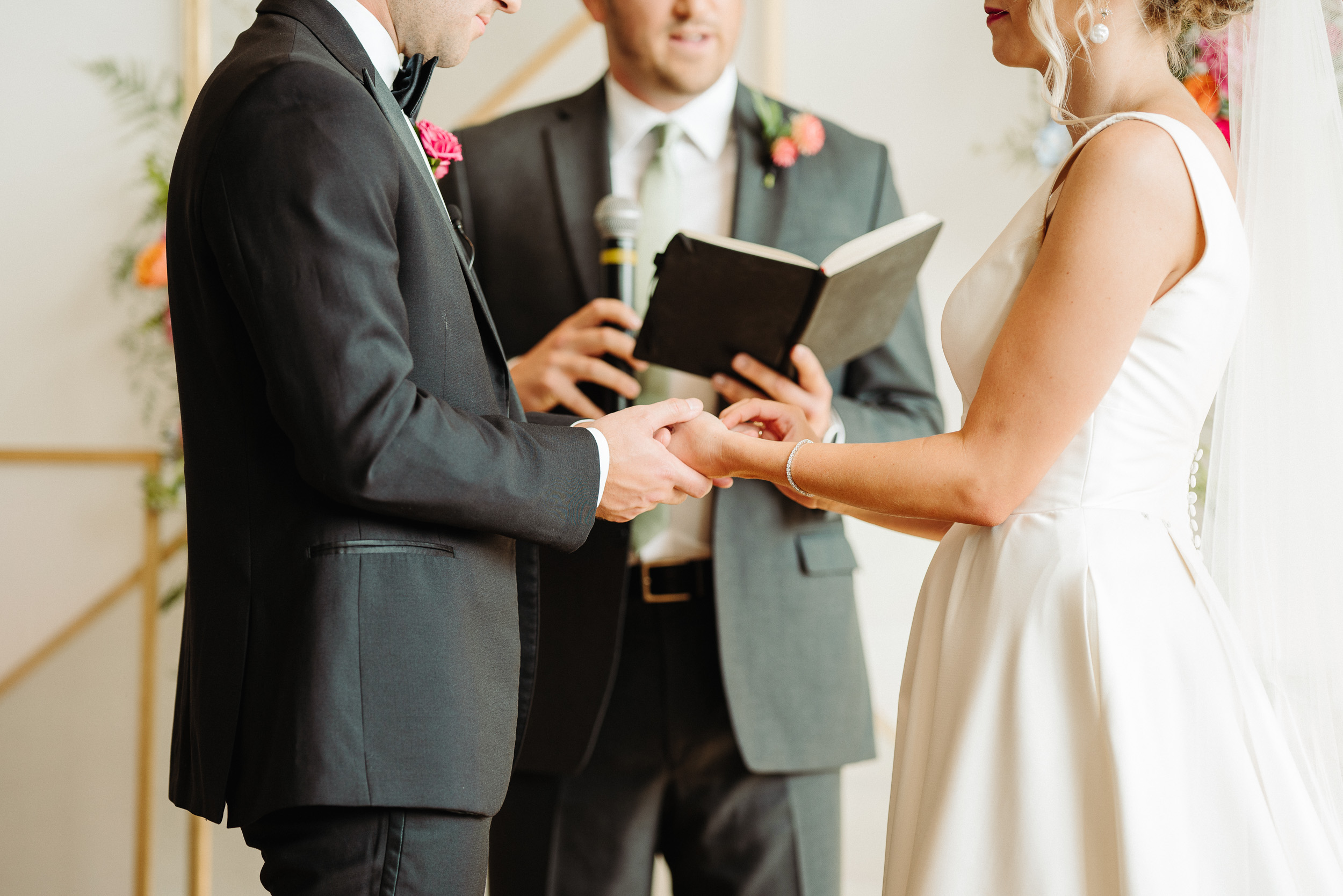 man and woman getting married