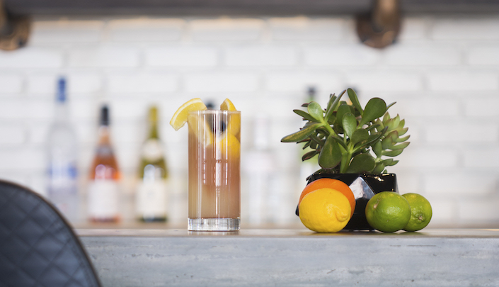 cocktail on bar
