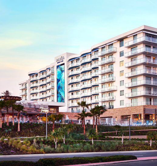 Corner of a exterior of Pase hotel
