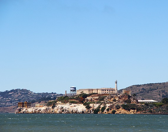 Alcatraz overview shot during the day