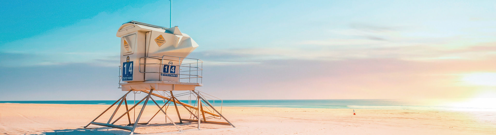 lifeguard house on the beach