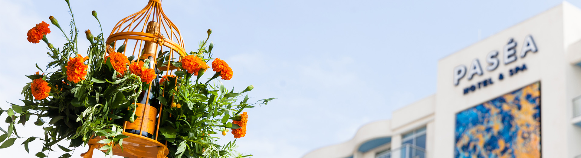 pasea building with flowers