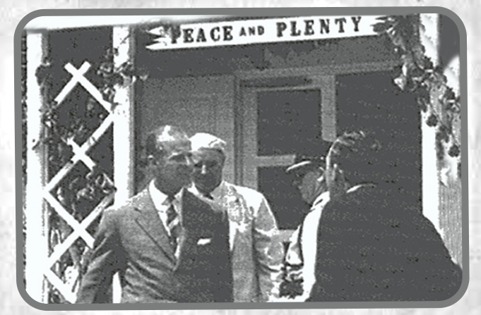 old picture of Prince Philip, Duke of Edinburgh visiting Peace and Plenty