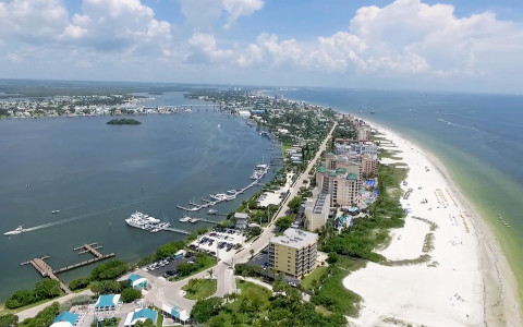 Video thumbnail - aerial view of fort myers and beach
