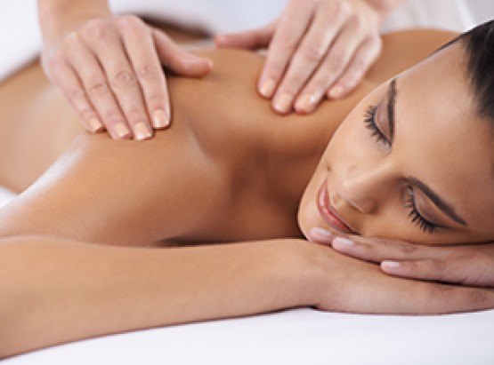 Close up of woman getting massage 