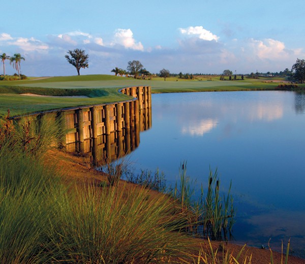 Lake view of the Jack Nicklaus course at Reunion Resort