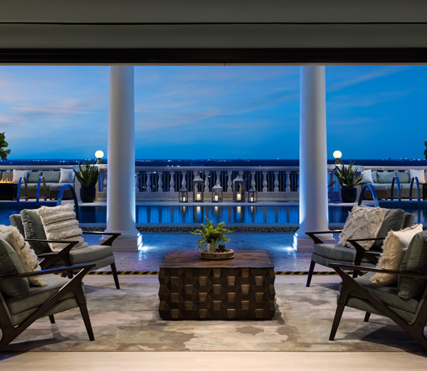 view of patio seating area