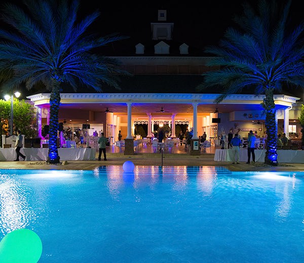 view of property pool area